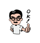 髭メガネ②（個別スタンプ：1）