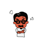 髭メガネ②（個別スタンプ：6）