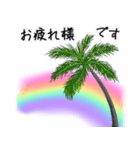 ❤️南国ハワイのプルメリアお祝い＆挨拶❤️（個別スタンプ：4）