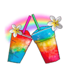 ❤️南国ハワイのプルメリアお祝い＆挨拶❤️（個別スタンプ：17）