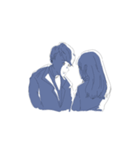 女の子と男の子。（個別スタンプ：7）