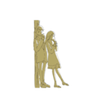 女の子と男の子。（個別スタンプ：8）