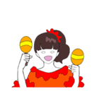 うたのおねえさん（個別スタンプ：18）