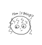 【シンプル文字】英語を話す子供達（個別スタンプ：3）