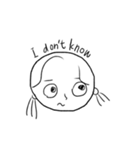 【シンプル文字】英語を話す子供達（個別スタンプ：4）