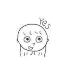 【シンプル文字】英語を話す子供達（個別スタンプ：5）