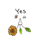 花毛は切らずにそのまま伸ばそう（個別スタンプ：10）
