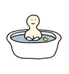 takes a bath（個別スタンプ：40）