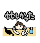 カウンターのお姉さん グレー（個別スタンプ：25）