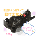 黒猫おまめの日々（個別スタンプ：7）