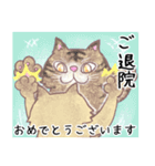 絵本猫「おめでとう」集め（個別スタンプ：36）