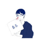 終於把主任做成貼圖了（1）（個別スタンプ：1）