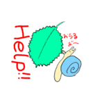 The snail is a hard worker.（個別スタンプ：7）
