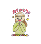 女の子のスタンプ(つゆ)（個別スタンプ：1）