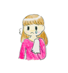 女の子のスタンプ(つゆ)（個別スタンプ：5）