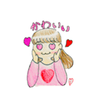 女の子のスタンプ(つゆ)（個別スタンプ：14）