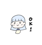 ゆるふわ女の子＆男の子（個別スタンプ：5）