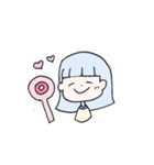 ゆるふわ女の子＆男の子（個別スタンプ：7）