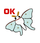 蛾っこいいスタンプ（個別スタンプ：5）