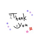 手書き文字(English)（個別スタンプ：6）