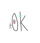 手書き文字(English)（個別スタンプ：11）