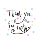 手書き文字(English)（個別スタンプ：14）