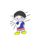 元気な男の子の表情（個別スタンプ：2）