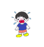 元気な男の子の表情（個別スタンプ：5）