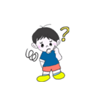 元気な男の子の表情（個別スタンプ：7）