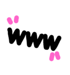 まるくてかわいい文字スタンプ（個別スタンプ：12）