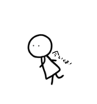 素朴な人間ちゃん（個別スタンプ：17）
