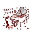 ピアノと猫のスタンプ♪【鍵盤づくし40種】（個別スタンプ：5）