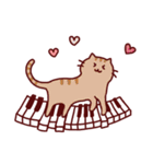 ピアノと猫のスタンプ♪【鍵盤づくし40種】（個別スタンプ：6）