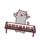 ピアノと猫のスタンプ♪【鍵盤づくし40種】（個別スタンプ：35）