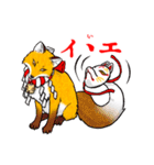稲荷神社ノ狐達 日本語版(大正文字)（個別スタンプ：10）