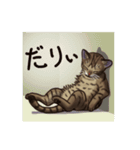 猫スタンプ（キジトラ）（個別スタンプ：29）