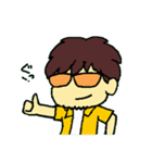 タカナリーsummer ver. サングラス 男の子（個別スタンプ：2）