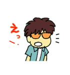 タカナリーsummer ver. サングラス 男の子（個別スタンプ：28）