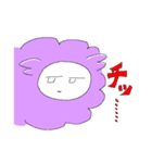 二足立ちの羊ちゃん（パープル）（個別スタンプ：33）