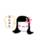 かわいい女の子と動物のスタンプ（個別スタンプ：3）
