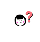 かわいい女の子と動物のスタンプ（個別スタンプ：6）