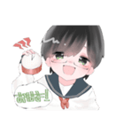 鼓膜破る系男の娘（個別スタンプ：1）