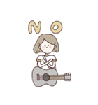ギターと女の子（個別スタンプ：1）