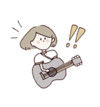 ギターと女の子（個別スタンプ：3）