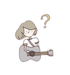 ギターと女の子（個別スタンプ：4）