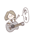 ギターと女の子（個別スタンプ：6）
