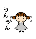 ねずみ色女子④お返事編（個別スタンプ：2）