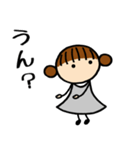 ねずみ色女子④お返事編（個別スタンプ：4）