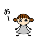 ねずみ色女子④お返事編（個別スタンプ：9）