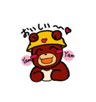 ヘルメットくまさん（個別スタンプ：7）